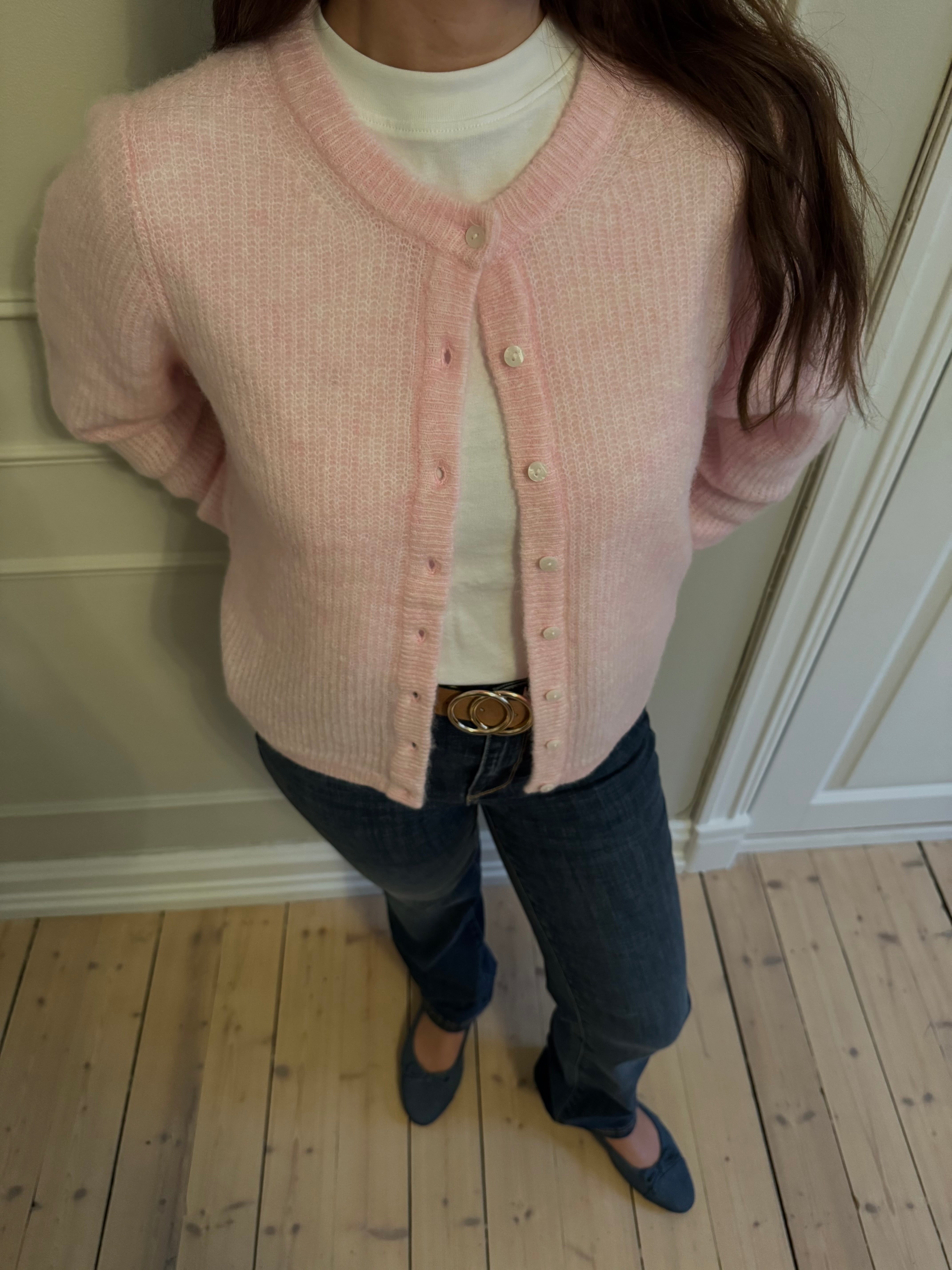 VILORY Knit Cardigan - Cherry Blossom